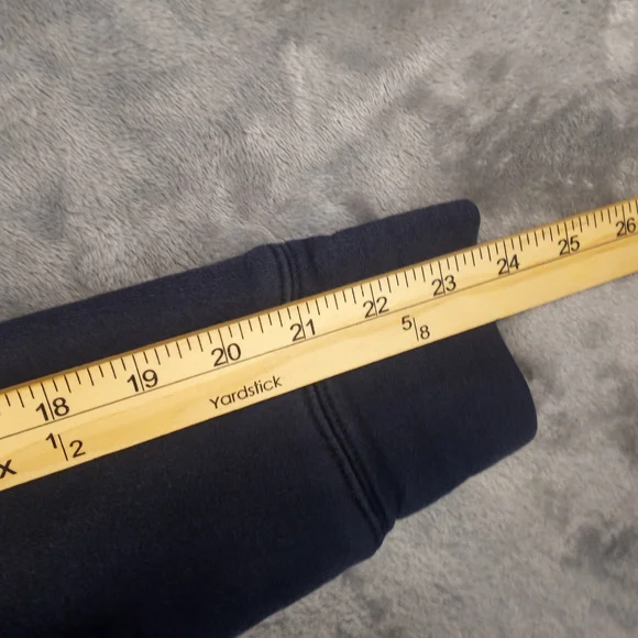 Lacoste Navy Zip-Up Hoodie with White Trim Size Large - Picture 13 of 16